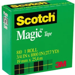 Scotch® Magic™ Tape, 0.75" x 83.33', Clear