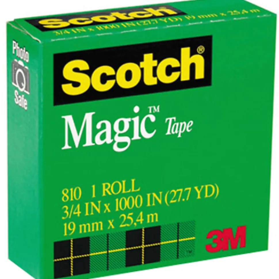 Scotch® Magic™ Tape, 0.75" x 83.33', Clear
