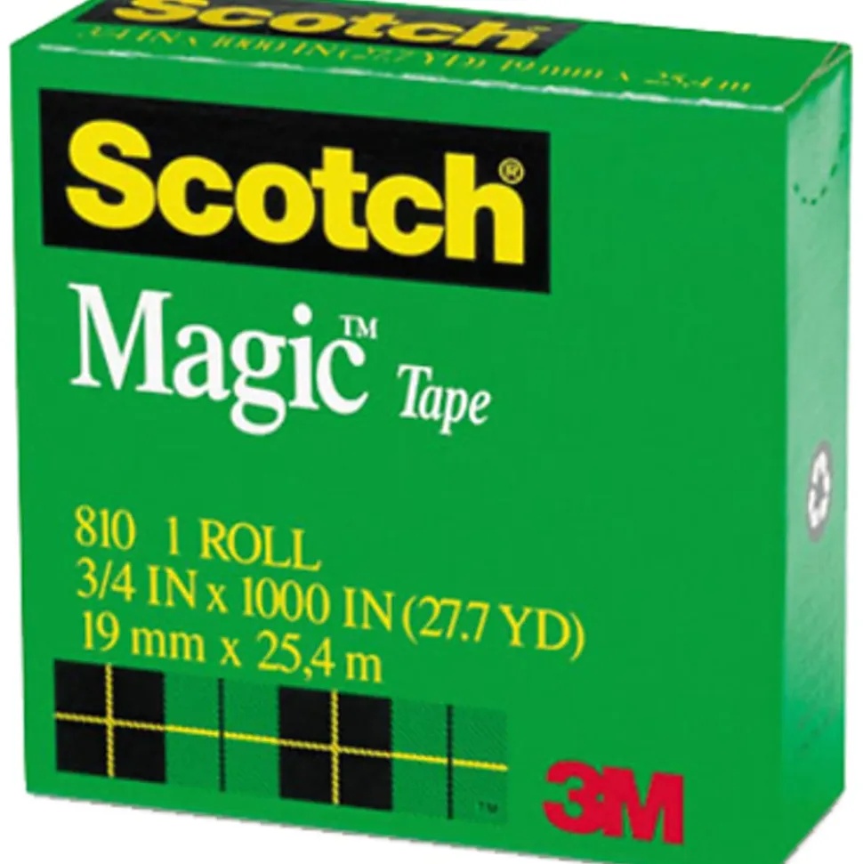 Scotch® Magic™ Tape, 0.75" x 83.33', Clear