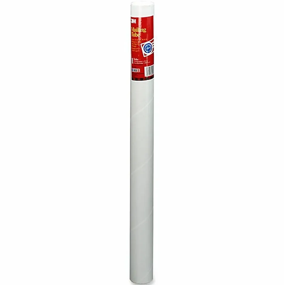 Scotch® Mailing Tube, 1 15/16" Diameter, 24" Length, White