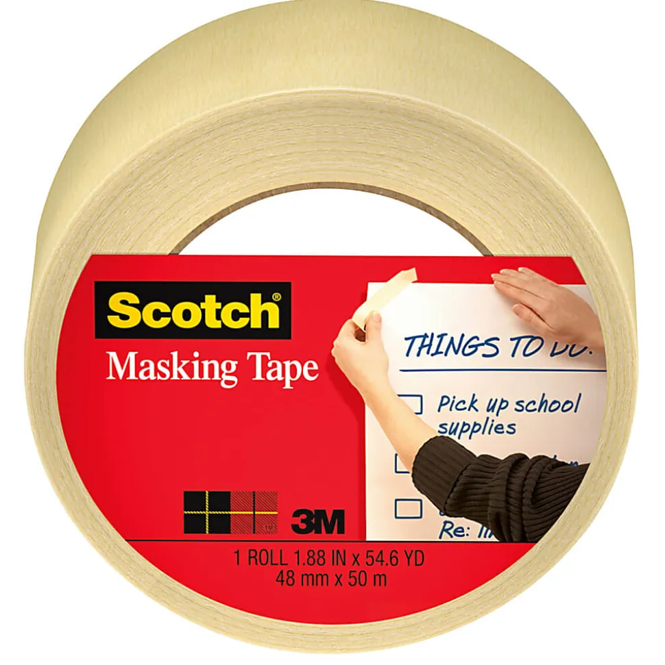 Scotch Masking Tape 3439, 1.88 in x 54.6 yd, 1 roll