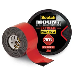 Scotch-Mount™ Extreme Double-Sided Mounting Tape Mega Roll , 1 In X 400 In (2,54 Cm X 10,1 M)