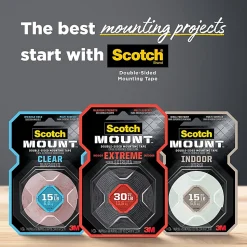 Scotch-Mount™ Extreme Double-Sided Mounting Tape Mega Roll , 1 In X 400 In (2,54 Cm X 10,1 M)