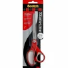 Scotch® Multipurpose Scissors, 7", Pointed, Gray/Red