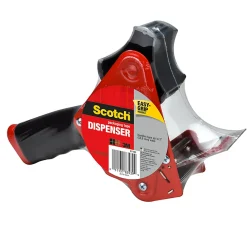 Scotch® Packing Tape Dispenser With Retractable Blade, Red