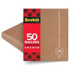 Scotch® Padded Mailers, Size 2, 10-1/2