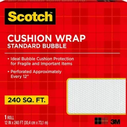 Scotch® Perforated Cushion Wrap, 12" x 240', Clear