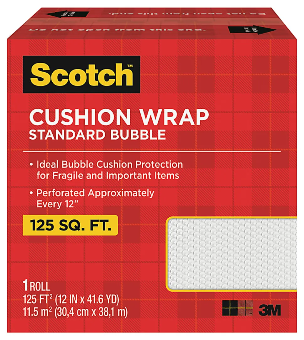 Scotch® Perforated Cushion Wrap, 12" x 100', Clear