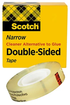 Scotch® 665 Permanent Double-Sided Tape, 1/2