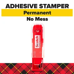 Scotch™ Permanent Double Sided Adhesive Stamper, .27 in x 21 ft, 1 Stamper, Perfect for Crafts, Scrapbook Supplies, Junk Journal Supplies, Photo Safe