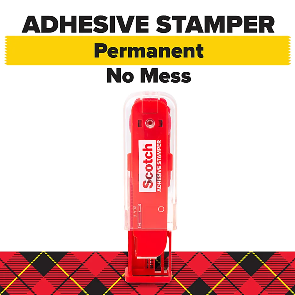 Scotch™ Permanent Double Sided Adhesive Stamper, .27 in x 21 ft, 1 Stamper, Perfect for Crafts, Scrapbook Supplies, Junk Journal Supplies, Photo Safe