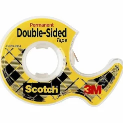 Scotch® 137 Photo-Safe Double-Sided Tape In Dispenser, 1/2" x 450", Clear