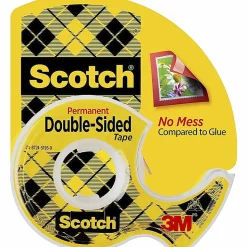 Scotch® 137 Photo-Safe Double-Sided Tape In Dispenser, 1/2
