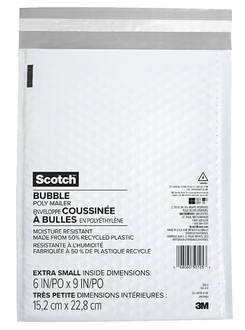 Scotch™ Poly Bubble Mailer 8910R-0-1-EF