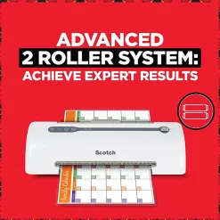 Scotch™ Rapid Thernal Laminator, 1 Thermal Laminator, 50 Laminating Pouches, 8.9 IN x 11.4 IN