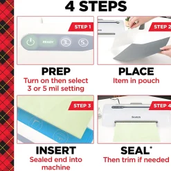 Scotch™ Rapid Thernal Laminator, 1 Thermal Laminator, 50 Laminating Pouches, 8.9 IN x 11.4 IN