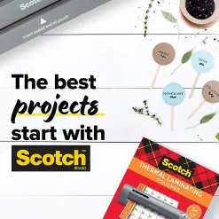 Scotch™ Rapid Thernal Laminator, 1 Thermal Laminator, 50 Laminating Pouches, 8.9 IN x 11.4 IN