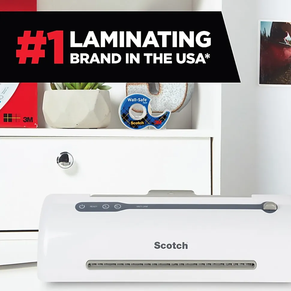 Scotch™ Rapid Thernal Laminator, 1 Thermal Laminator, 50 Laminating Pouches, 8.9 IN x 11.4 IN