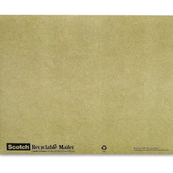 Scotch® 100% Recycled Padded Mailers, 8" x 10", Green