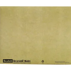 Scotch® 100% Recycled Padded Mailers, 8" x 10", Green
