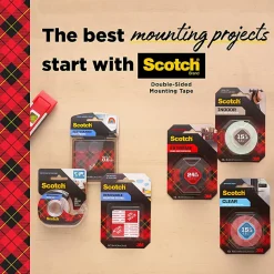 Scotch® Removable Double-Sided Mounting Squares , 0.7 in x 0.7 in (1.77 cm x 1.77 cm) 16/pk