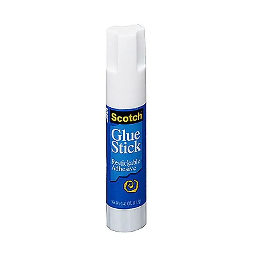 Scotch® Restickable Glue Stick, 0.49 Oz