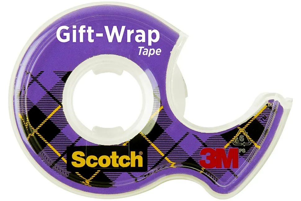 Scotch® Satin Gift Wrap Transparent Tape, 2 Tape Rolls, 3/4 in x 600 in, Holiday Gift Wrapping for Christmas Presents and Gift Bags
