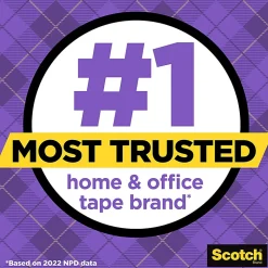 Scotch® Satin Gift Wrap Transparent Tape, 2 Tape Rolls, 3/4 in x 600 in, Holiday Gift Wrapping for Christmas Presents and Gift Bags