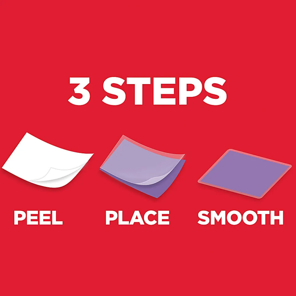 Scotch® Self-Seal Laminating Sheets, 9" x 12", 50 Laminating Sheets, Fits Letter Size