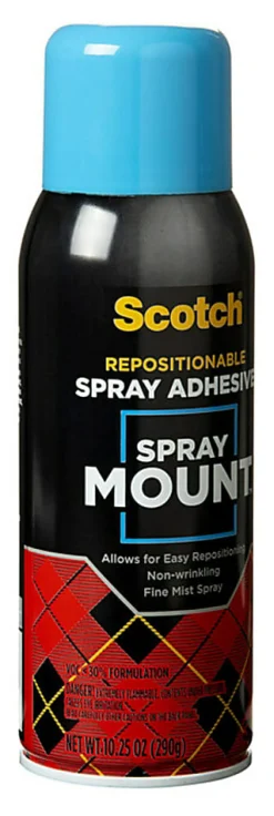 Scotch® Spray Mount™ Spray Adhesive, Clear, 10.25 Oz.