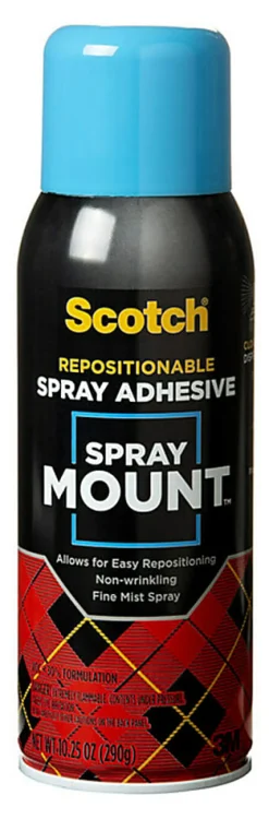 Scotch® Spray Mount™ Spray Adhesive, Clear, 10.25 Oz.