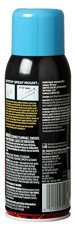 Scotch® Spray Mount™ Spray Adhesive, Clear, 10.25 Oz.