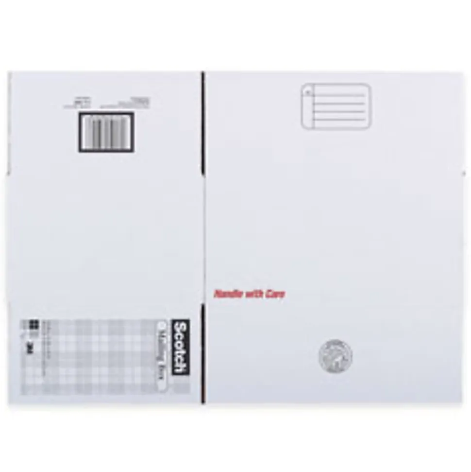 Scotch® Standard-Duty Moving & Storage Box, 12" x 16" x 8", 80% Recycled, White