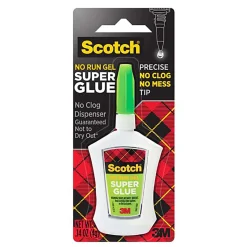 Scotch® Super Glue Gel, Precision Applicator, 0.14 Oz.