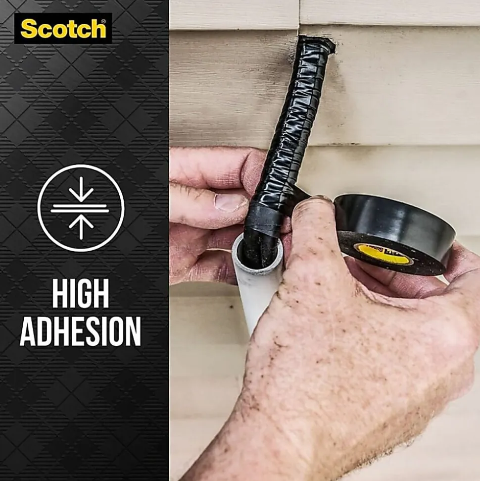 Scotch Super 33 Plus Vinyl Electrical Tape - 22 yd Length x 0.75" Width - Rubber - Vinyl Backing