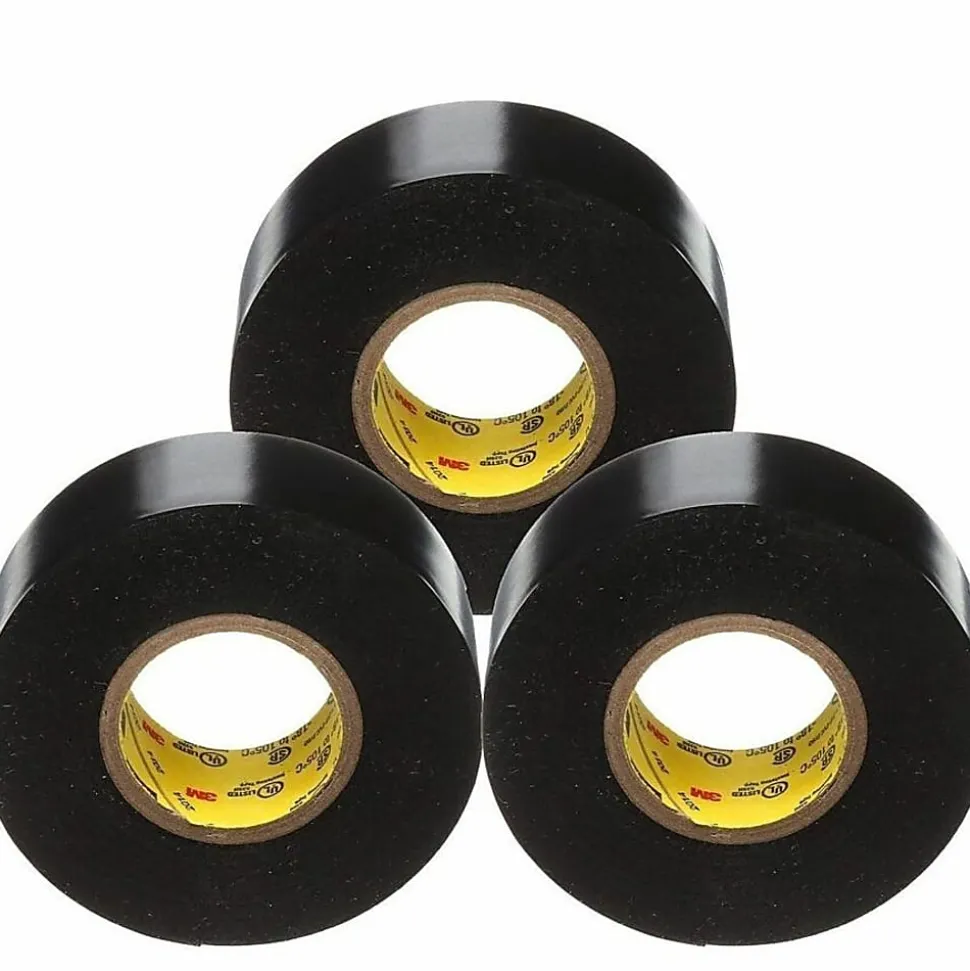 Scotch Super 33 Plus Vinyl Electrical Tape - 22 yd Length x 0.75" Width - Rubber - Vinyl Backing