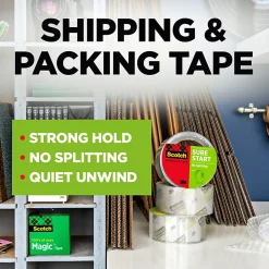 Scotch® Sure Start Shipping Tape, 1 7/8