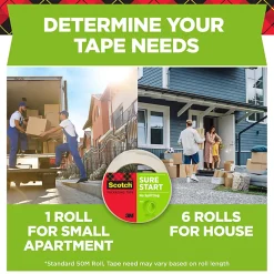 Scotch® Sure Start Shipping Tape, 1 7/8