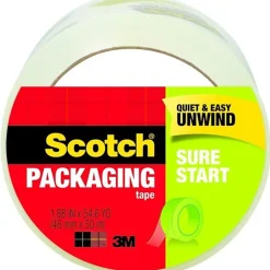 Scotch® Sure Start Shipping Tape With Dispenser, 1-7/8