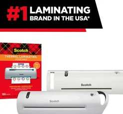 Scotch® Thermal Laminating Pouches, 8.9" x 11.4", 150 Laminating Sheets, Fits Letter Size