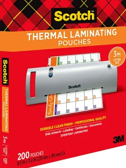 Scotch® Thermal Laminating Pouches, 8.9