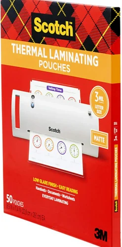 Scotch® Thermal Laminating Pouches, 8-15/16