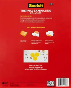Scotch® Thermal Laminating Pouches, 8-15/16