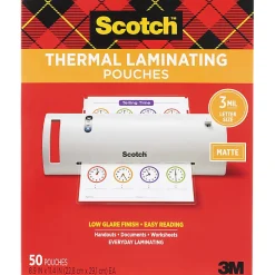 Scotch® Thermal Laminating Pouches, 8-15/16