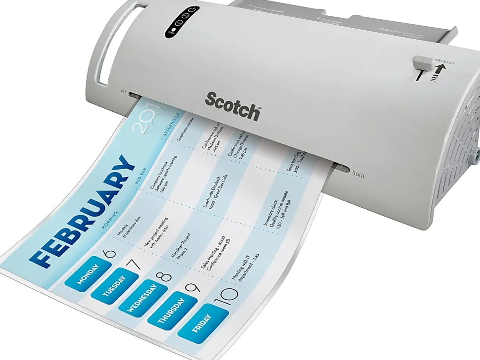 Scotch® Thermal Laminating Pouches, 8.9" x 11.4", 50 Laminating Sheets, Fits Letter Size, TP385450, 50/Pack
