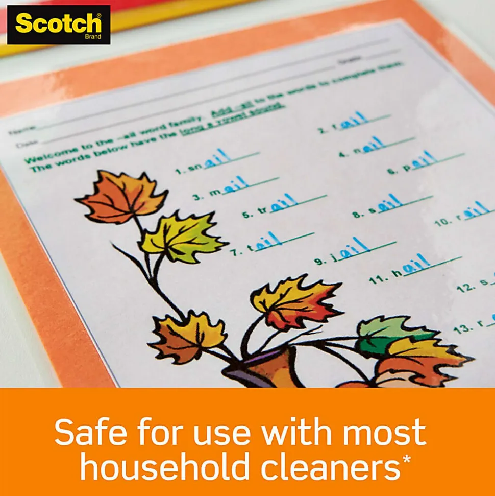 Scotch® Thermal Laminating Pouches, 8.9" x 11.4", 50 Laminating Sheets, Fits Letter Size, TP385450, 50/Pack
