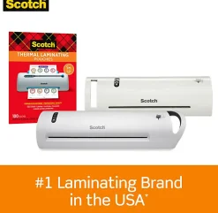 Scotch® Thermal Laminating Pouches, 11.4" x 17.4", 3 mil, 25 Laminating Sheets, Fits Menu Size
