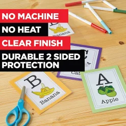 Scotch® Thermal Laminating Pouches, 2.4" x 3.8", 25 Laminating Sheets, Fits Business Card Size, 25/Pack