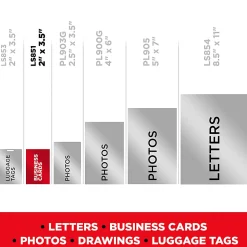Scotch® Thermal Laminating Pouches, 2.4" x 3.8", 25 Laminating Sheets, Fits Business Card Size, 25/Pack
