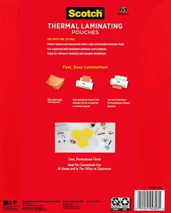 Scotch® Thermal Laminating Pouches, 8.9